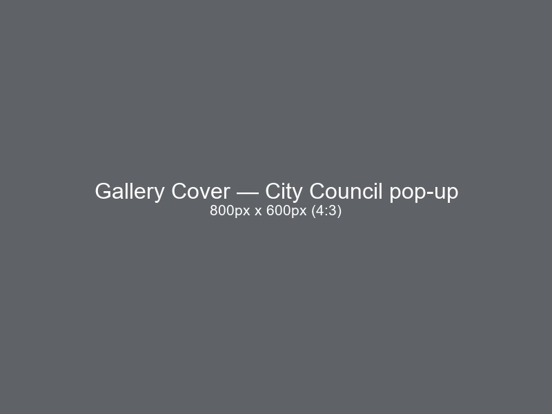 City Council pop-up